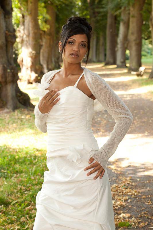 KASCHMIR Bolero zum Selberstricken für das Brautkleid oder das Abendkleid: einfach & schnell - Beemohr
