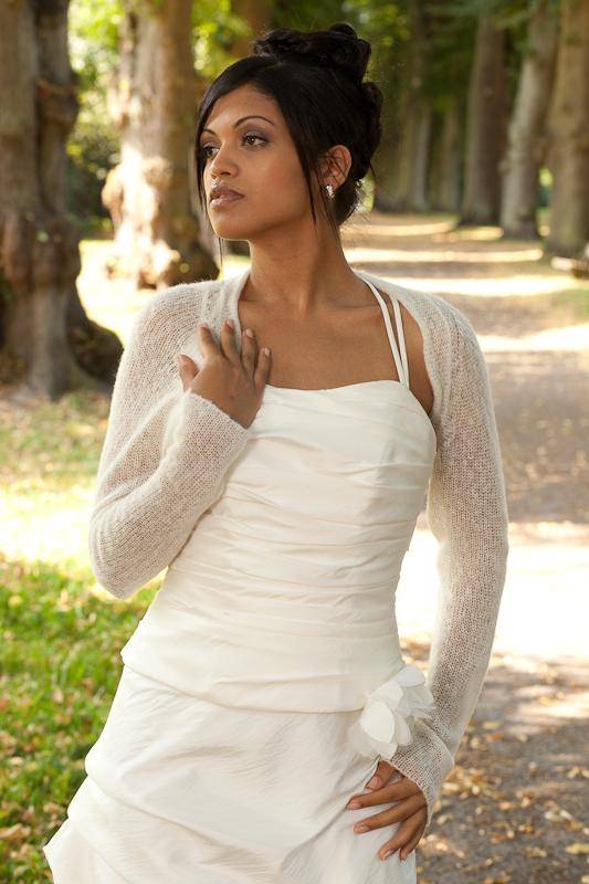 KASCHMIR Bolero zum Selberstricken für das Brautkleid oder das Abendkleid: einfach & schnell - Beemohr
