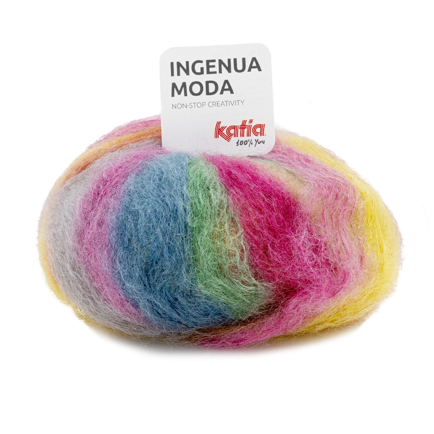 Jetzt wird's bunt mit einem Strickpullover aus INGENUA MODA Wolle von KATIA - Beemohr