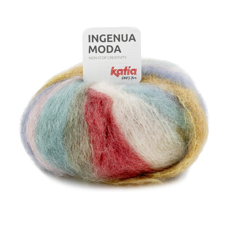 Jetzt wird's bunt mit einem Strickpullover aus INGENUA MODA Wolle von KATIA - Beemohr