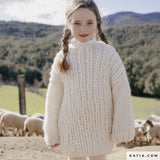 Kinderpullover leicht zu stricken mit Katia Wolle