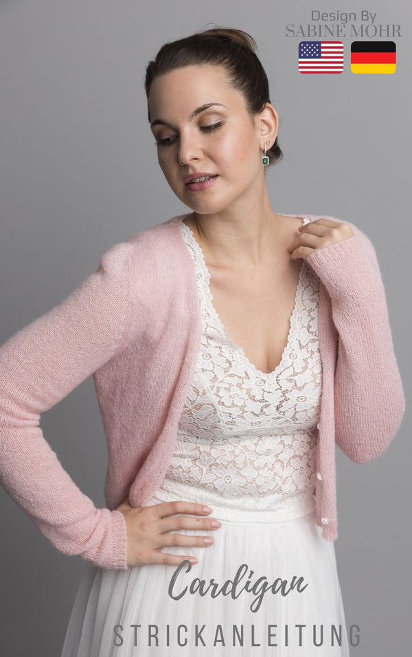 knitting pattern for a light cardigan for weddings