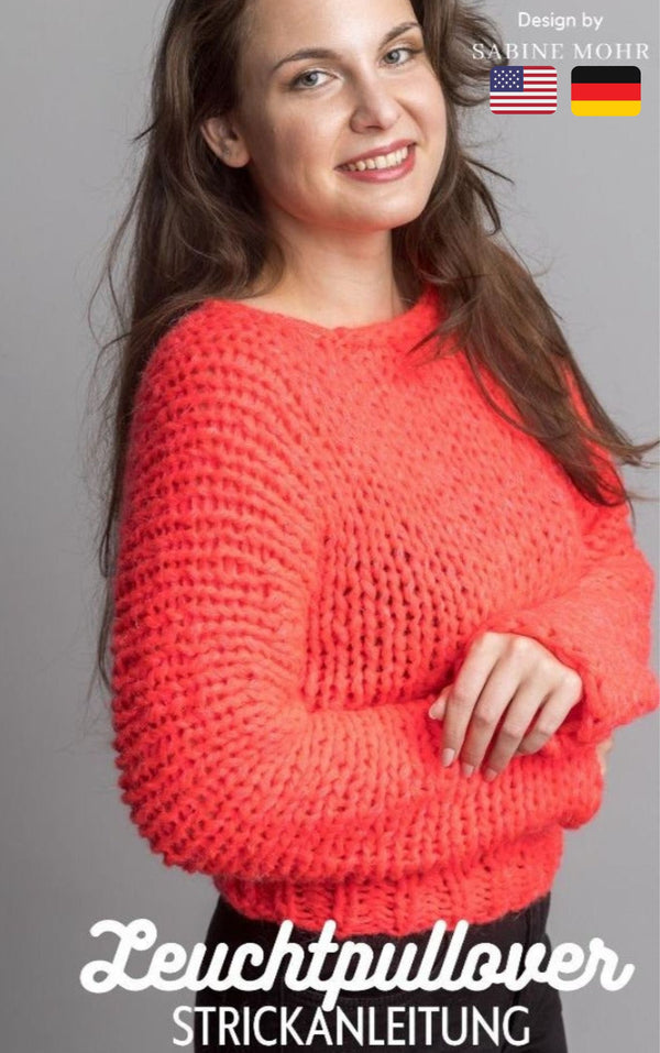 Knitting pattern for a chunky sweater