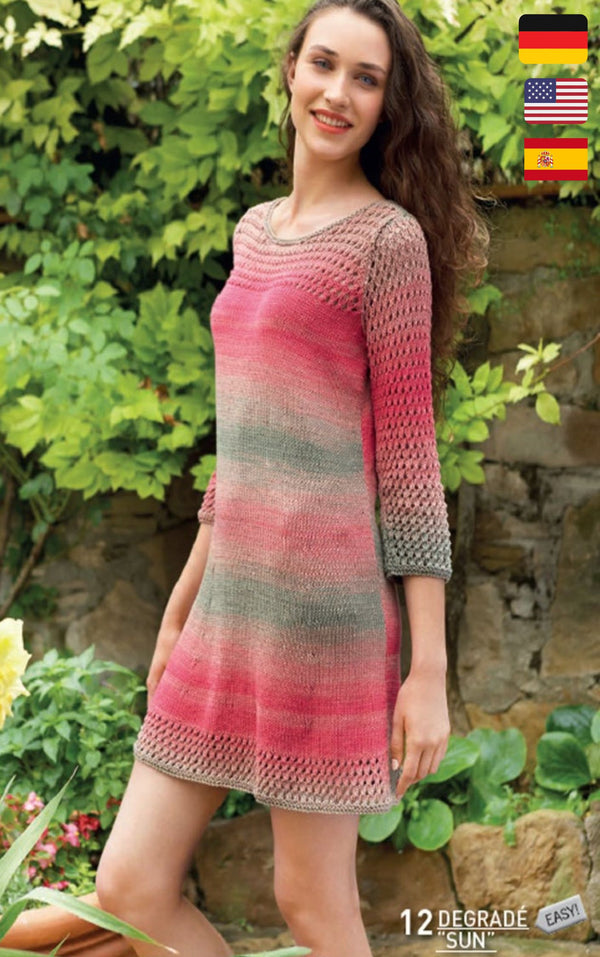 Knitting pattern knit dress short