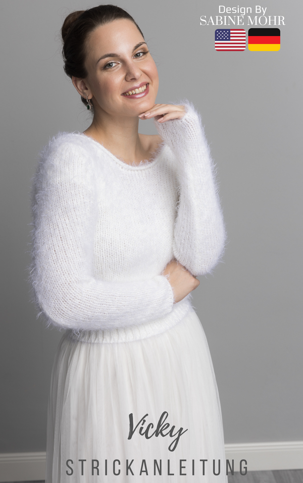 Knit inscruction for cozy bridal sweater