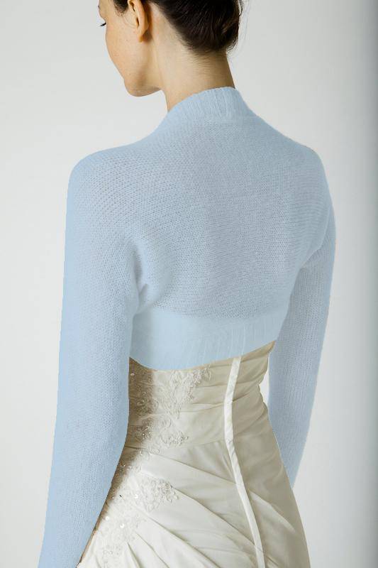For You: Brautjacke gestrickt mit nur 2 Nähten LILLY ivory und weiß - Beemohr