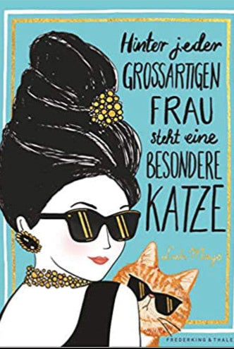 Goßartige Frau mit besonderer Katze