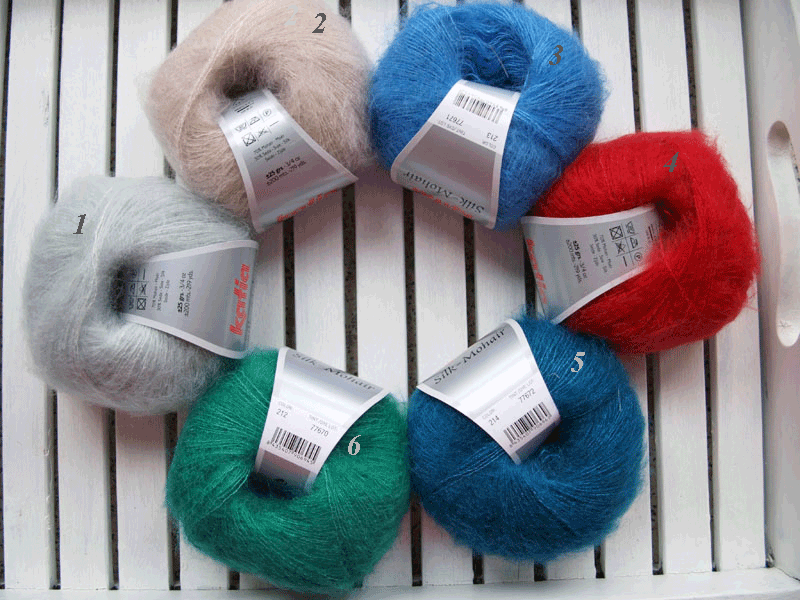 Strick Set Braut Stola rechts gestrickt für ihre Hochzeit, Box mit der Wolle ihrer Wahl - Beemohr