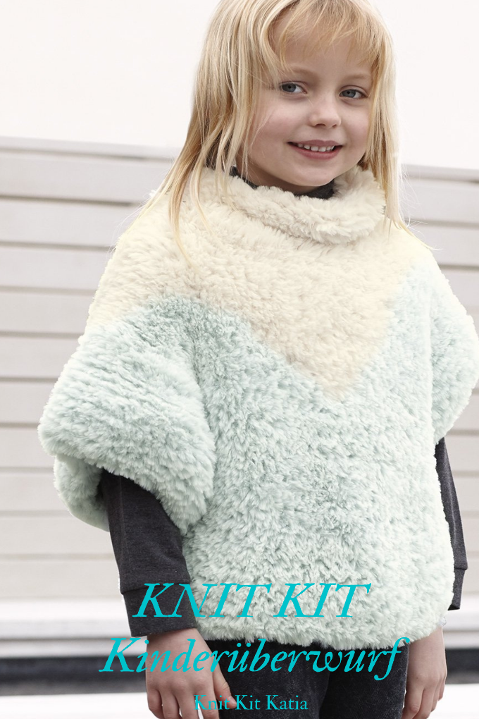 KIT: Strickpullover kuschel - weich für Kinder aus Katia Polar Wolle - Beemohr