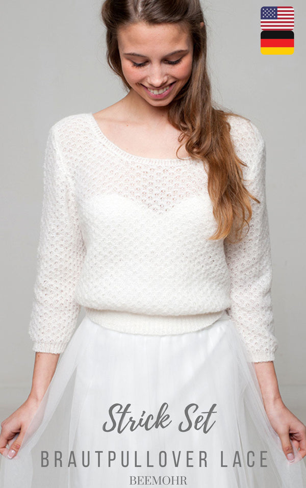 Knit your bridal lace sweater
