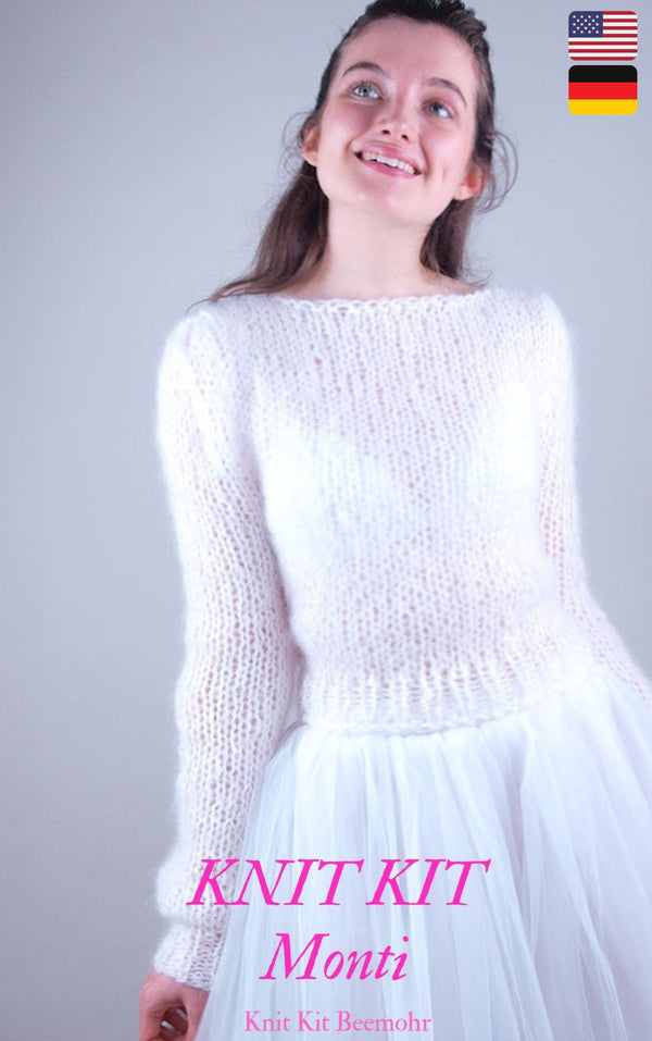 DIY bridal sweater mohair