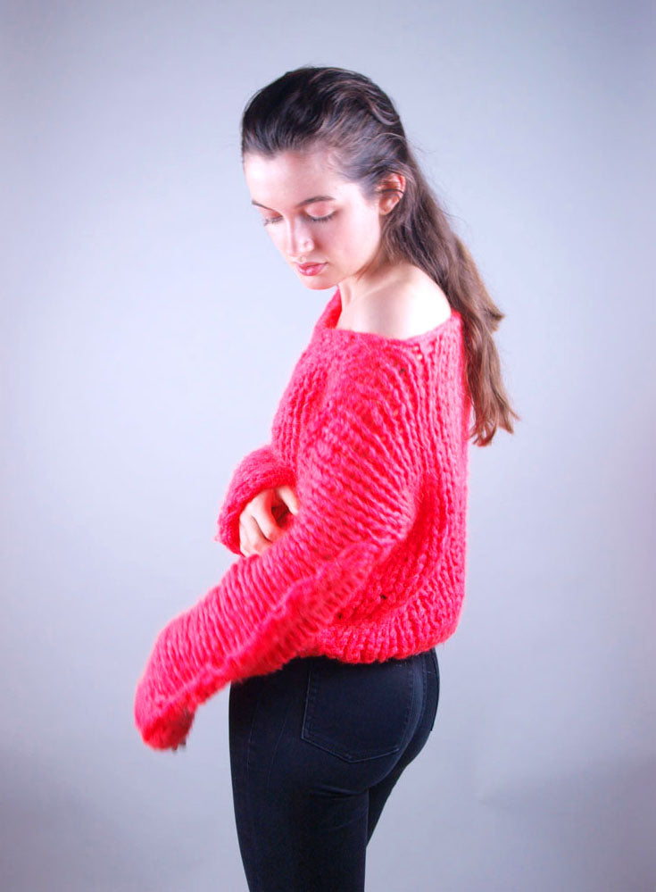 STRICKBOX: Leuchtend pinker oder neon grüner Pullover: Hingucker NEONI - Beemohr