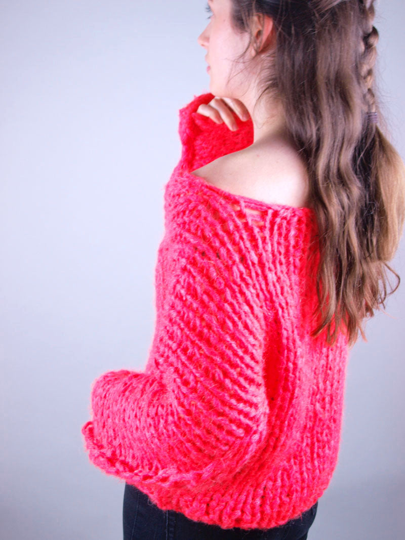 STRICKBOX: Leuchtend pinker oder neon grüner Pullover: Hingucker NEONI - Beemohr