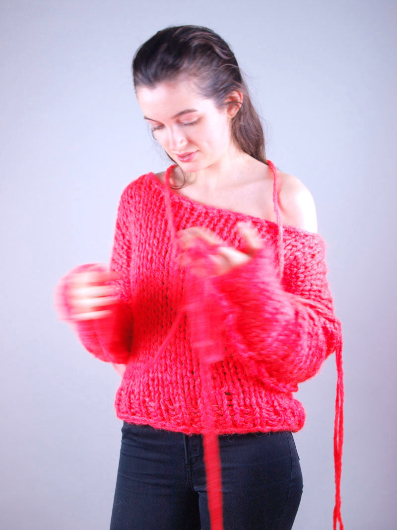 STRICKBOX: Leuchtend pinker oder neon grüner Pullover: Hingucker NEONI - Beemohr