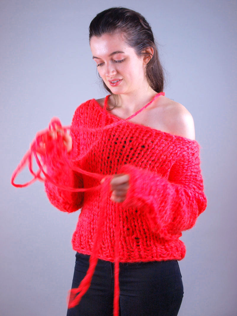 STRICKBOX: Leuchtend pinker oder neon grüner Pullover: Hingucker NEONI - Beemohr