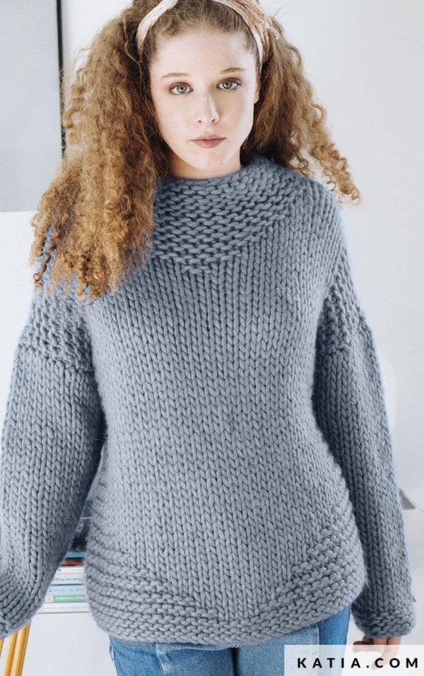 Strickanleitung für einen Pullover mit Love Wool von Katia - Beemohr