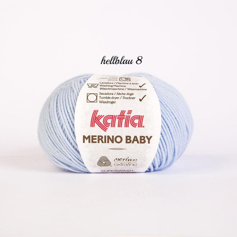 Merino Baby von KATIA 100% Schurwolle weich für Pullover und Jacken stricken - Beemohr