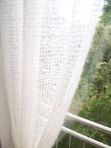 DIY curtain scarf knitted