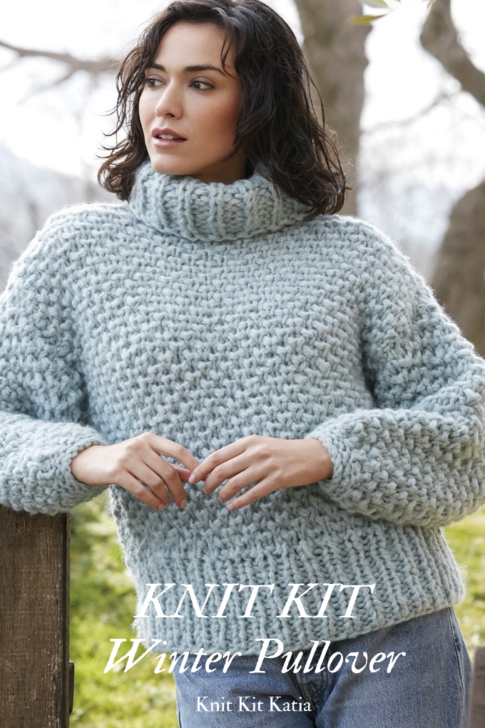 KNIT SET: Rollkragen Pullover aus Ingenious Big von Katia zum stricken - Beemohr