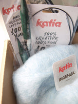 Knit Kit für einen Loop Sinja mit Strickanleitung, Wolle und Stricknadeln - Beemohr