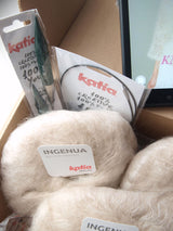 STRICKBOX: Für eine leichte Stola einfach zu stricken mit Ingenua Wolle von Katia - Beemohr