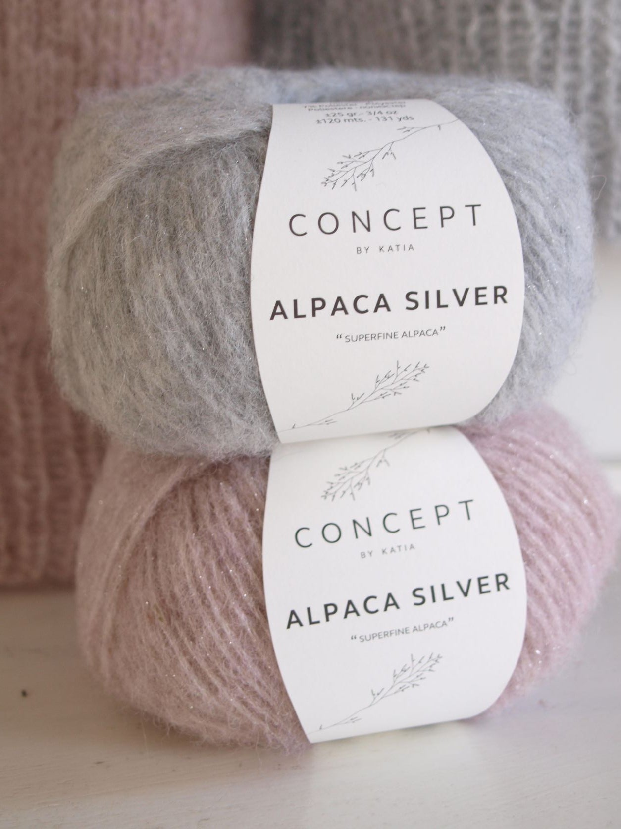 STRICKSET: 2 - Farbiger Pullover aus weichem Alpaca Silver von Katia - Beemohr