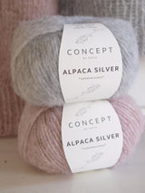 STRICKSET: 2 - Farbiger Pullover aus weichem Alpaca Silver von Katia - Beemohr