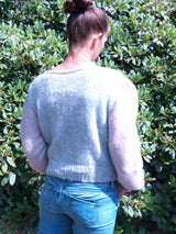 Alpaca Silver Katia Pullover in zwei Farben gestrickt