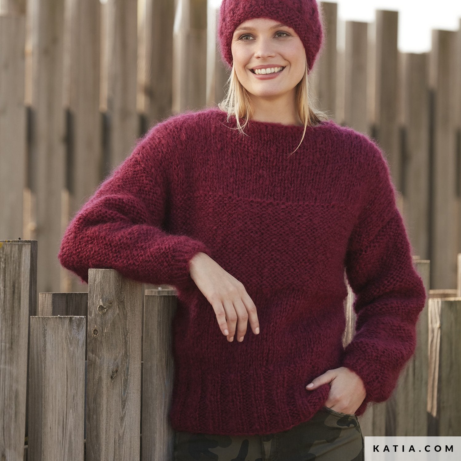 Strickset: Mohairpullover mit Anleitung von KATIA - Beemohr