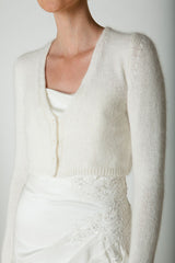 STRICK SET Mimi Cardigan mit Knöpfen Mimi ihre Brautjacke selber stricken - Beemohr