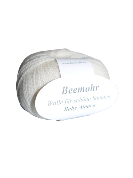 Baby Alpaka Wolle von Beemohr creme