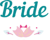 Sticker zum Aufbügeln für die Hochzeiten: BRIDE mit Blumenranke - Beemohr