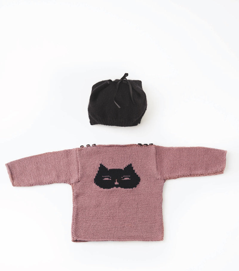 Strickanleitung Baby Pullover mit Fuchs Motiv aus Merino Katia - Beemohr