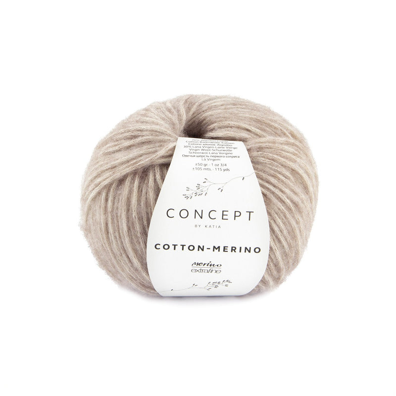 Cotton merino rehbraun 139 von Katia bei Beemohr