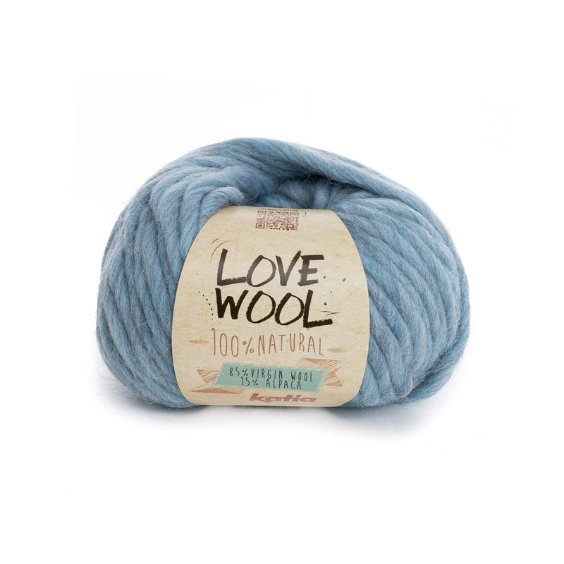 schönes Hellblau Love Wool - Beemohr