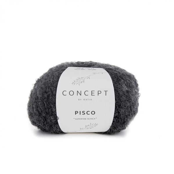 Pisco Alpaka Wolle von Katia in braun und schwarz - Beemohr